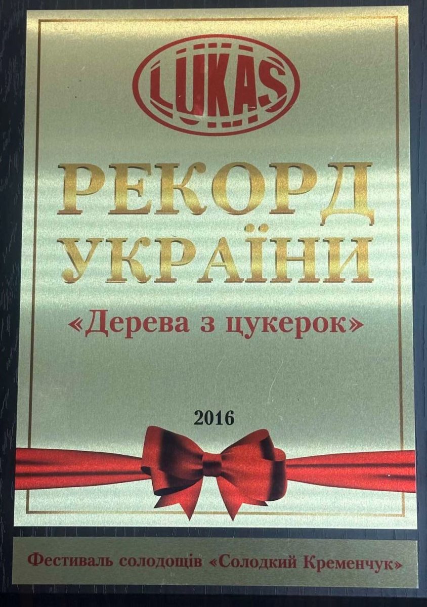 Рекорд України 2016 -Дерево із цукерок